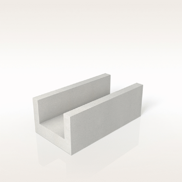 Ytong white block u element