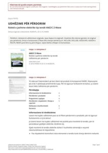 Udhëzime për përdorim: AMZ/C Z-Wave, AMZ/F Solar (SQ)