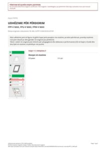 Udhëzime për përdorim: FPP-V MAX preSelect (SQ)