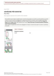 Udhëzime për montim: FTS, FTS-V (SQ)