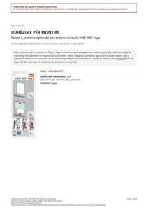 Udhëzime për montim: VMZ WiFi Tuya (shina të kombinuara) (SQ)